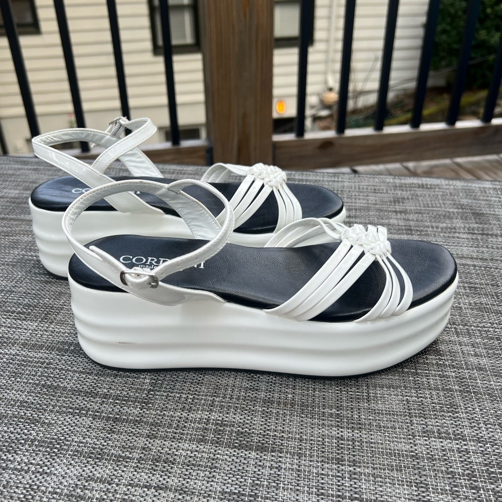 Cordani White Platform Sandals